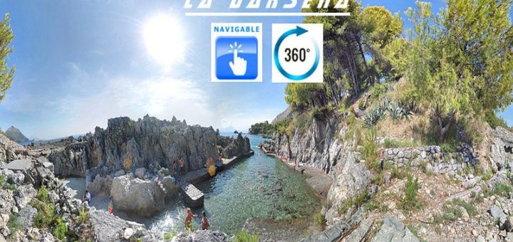 fotografia navigabile la darsena di maratea a 360 gradi